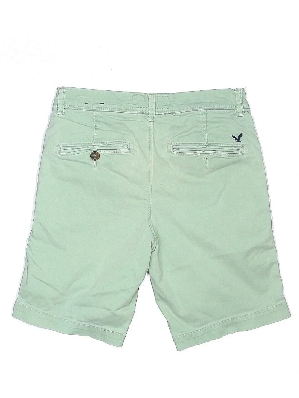AEO American Eagle Outfitters Mint Green Flat Front Active Flex Shorts Slim Fit
